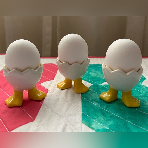 Other - Duck Feet Pedestal Egg Cup Holders;   Set of 3